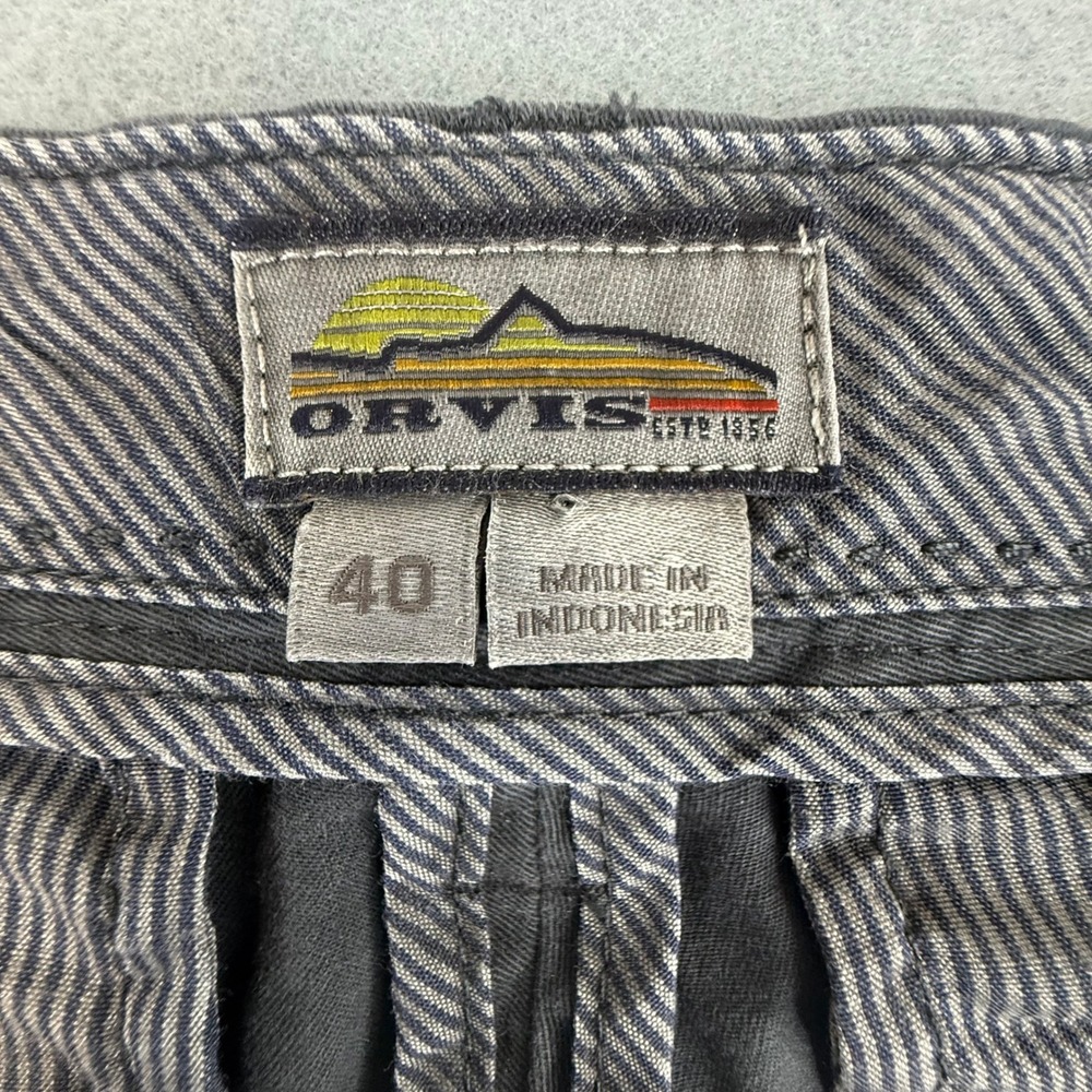 Orvis Chino Shorts Mens 40 Gray Stretch Cotton Twill Casual Outdoor - Picture 6 of 8